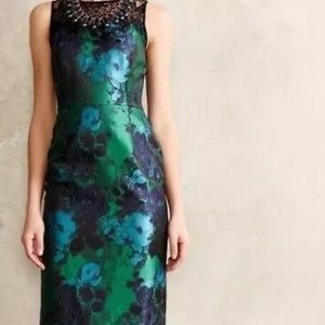 Anthropology Leifsdottir Floral Cocktail Dress